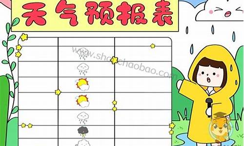 一周天气记录表小学三年级模板怎么写_记录一周天气变化情况表